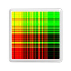 Line Light Neon Red Green Memory Card Reader (Square) 