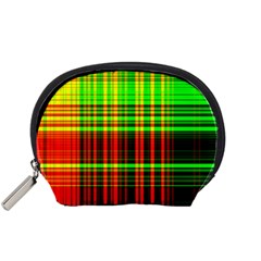 Line Light Neon Red Green Accessory Pouches (small) 