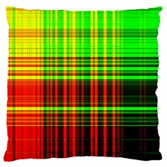 Line Light Neon Red Green Standard Flano Cushion Case (two Sides) by Mariart