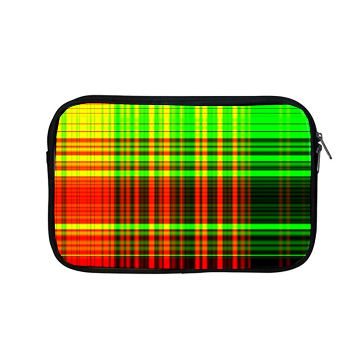 Line Light Neon Red Green Apple MacBook Pro 13  Zipper Case