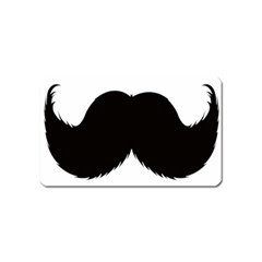 Mustache Owl Hair Black Man Magnet (name Card) by Mariart