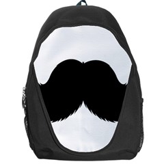 Mustache Owl Hair Black Man Backpack Bag by Mariart