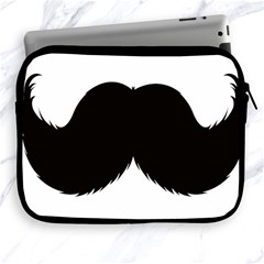 Mustache Owl Hair Black Man Apple Ipad 2/3/4 Zipper Cases by Mariart