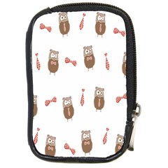 Insulated Owl Tie Bow Scattered Bird Compact Camera Cases