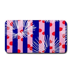 Line Vertical Polka Dots Circle Flower Blue Pink White Medium Bar Mats by Mariart