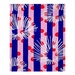 Line Vertical Polka Dots Circle Flower Blue Pink White Shower Curtain 60  X 72  (medium)  by Mariart