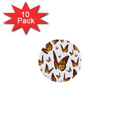 Butterfly Spoonflower 1  Mini Buttons (10 Pack) 