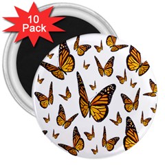 Butterfly Spoonflower 3  Magnets (10 Pack) 