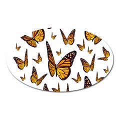 Butterfly Spoonflower Oval Magnet by Mariart