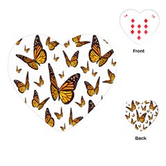 Butterfly Spoonflower Playing Cards (heart)  by Mariart