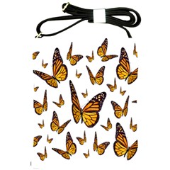 Butterfly Spoonflower Shoulder Sling Bags by Mariart