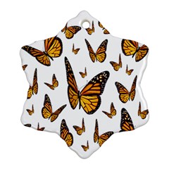 Butterfly Spoonflower Snowflake Ornament (two Sides)