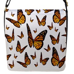 Butterfly Spoonflower Flap Messenger Bag (s)