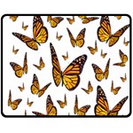 Butterfly Spoonflower Double Sided Fleece Blanket (Medium)  58.8 x47.4  Blanket Front