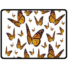 Butterfly Spoonflower Double Sided Fleece Blanket (large)  by Mariart