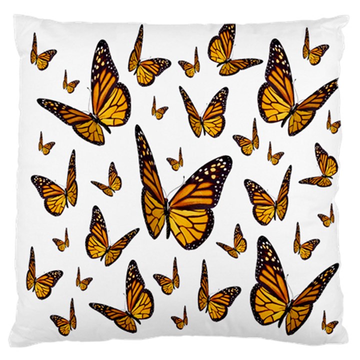 Butterfly Spoonflower Large Flano Cushion Case (Two Sides)