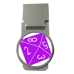 Number Purple Money Clips (round)  by Mariart