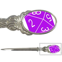 Number Purple Letter Openers by Mariart