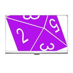 Number Purple Business Card Holders by Mariart