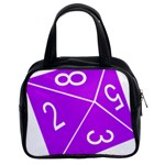 Number Purple Classic Handbags (2 Sides) Front