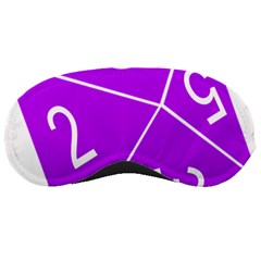 Number Purple Sleeping Masks