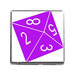 Number Purple Memory Card Reader (square) by Mariart