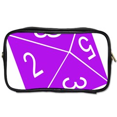 Number Purple Toiletries Bags by Mariart