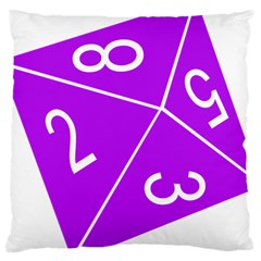 Number Purple Large Cushion Case (two Sides) by Mariart