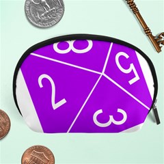 Number Purple Accessory Pouches (large)  by Mariart