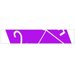 Number Purple Flano Scarf (large)