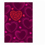 Love Heart Polka Dots Pink Large Garden Flag (Two Sides) Back