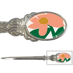 Peach Sunflower Flower Pink Green Letter Openers