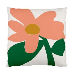 Peach Sunflower Flower Pink Green Standard Cushion Case (one Side) by Mariart