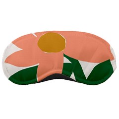 Peach Sunflower Flower Pink Green Sleeping Masks