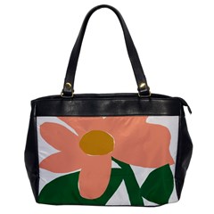 Peach Sunflower Flower Pink Green Office Handbags