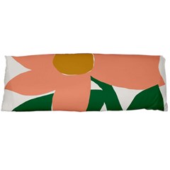 Peach Sunflower Flower Pink Green Body Pillow Case (dakimakura)