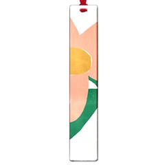 Peach Sunflower Flower Pink Green Large Book Marks by Mariart