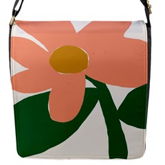 Peach Sunflower Flower Pink Green Flap Messenger Bag (s) by Mariart