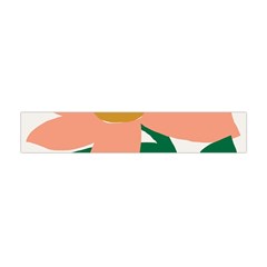 Peach Sunflower Flower Pink Green Flano Scarf (mini) by Mariart