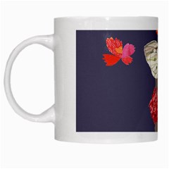 Original Butterfly Carnation White Mugs by Mariart