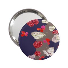 Original Butterfly Carnation 2 25  Handbag Mirrors