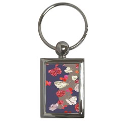 Original Butterfly Carnation Key Chains (rectangle) 