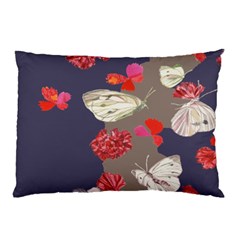 Original Butterfly Carnation Pillow Case by Mariart