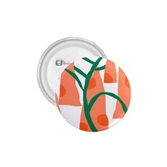 Portraits Plants Carrot Polka Dots Orange Green 1 75  Buttons