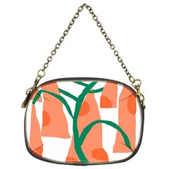 Portraits Plants Carrot Polka Dots Orange Green Chain Purses (one Side)  by Mariart