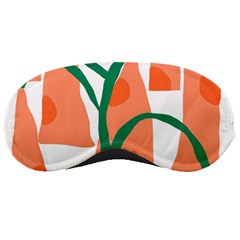 Portraits Plants Carrot Polka Dots Orange Green Sleeping Masks by Mariart