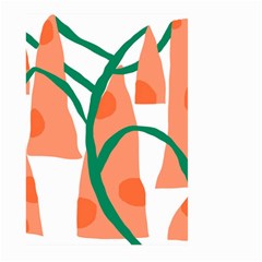 Portraits Plants Carrot Polka Dots Orange Green Large Garden Flag (two Sides) by Mariart