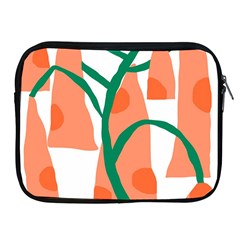 Portraits Plants Carrot Polka Dots Orange Green Apple Ipad 2/3/4 Zipper Cases by Mariart