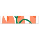 Portraits Plants Carrot Polka Dots Orange Green Flano Scarf (Small) Front