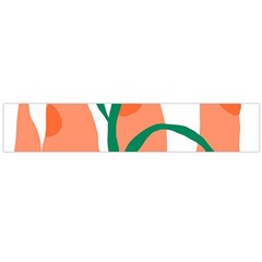 Portraits Plants Carrot Polka Dots Orange Green Flano Scarf (large) by Mariart